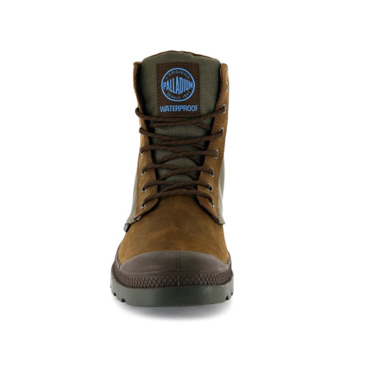 Dámské Boty Palladium Pampa Sportovní Cuff WPN Hnědé | CZ TIL-70W